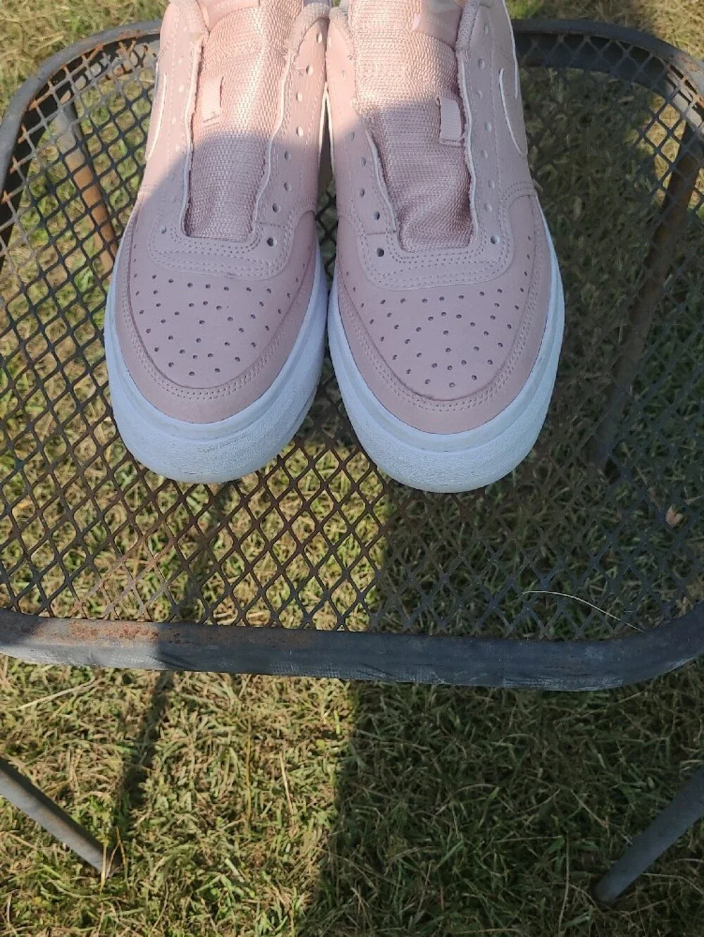 Nike Court Vision Alta Platform Women's Size 9.5 Shoes DM0113-600 Pink White
